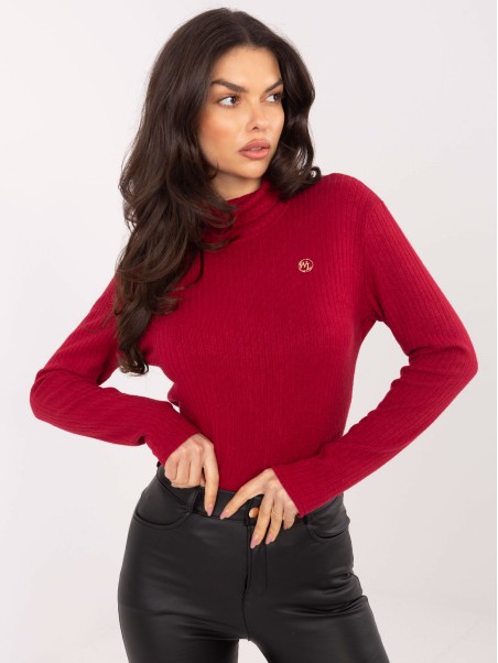 Megztinis-LK-SW-510184.01P-bordo spalvos
