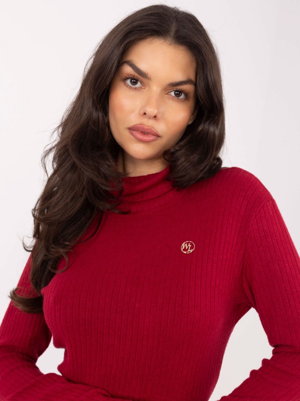 Megztinis-LK-SW-510184.01P-bordo spalvos 2