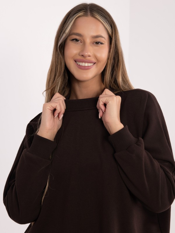 Suknelė-RV-SK-6019.67-tamsiai ruda 2