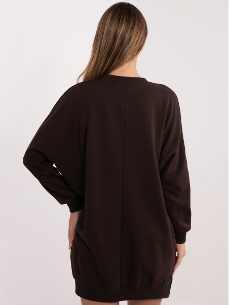 Suknelė-RV-SK-6019.67-tamsiai ruda