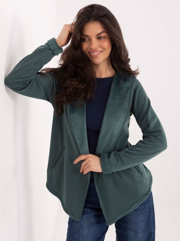 Džemperis-D68450M01066D1-tamsiai žalias