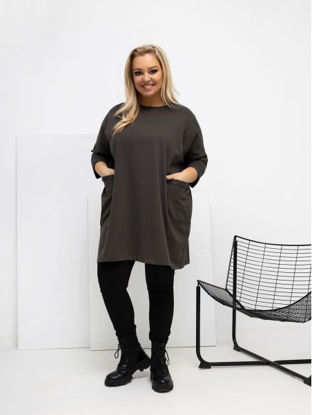 Palaidinė-RV-BZ-A1076.00-tamsi chaki spalvos