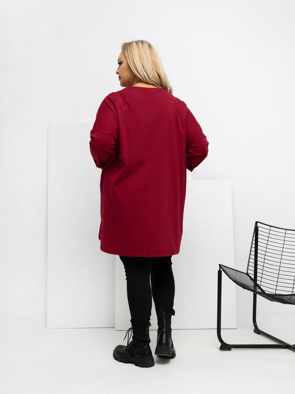 Palaidinė-RV-BZ-A1076.00-bordo spalvos