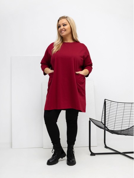 Palaidinė-RV-BZ-A1076.00-bordo spalvos