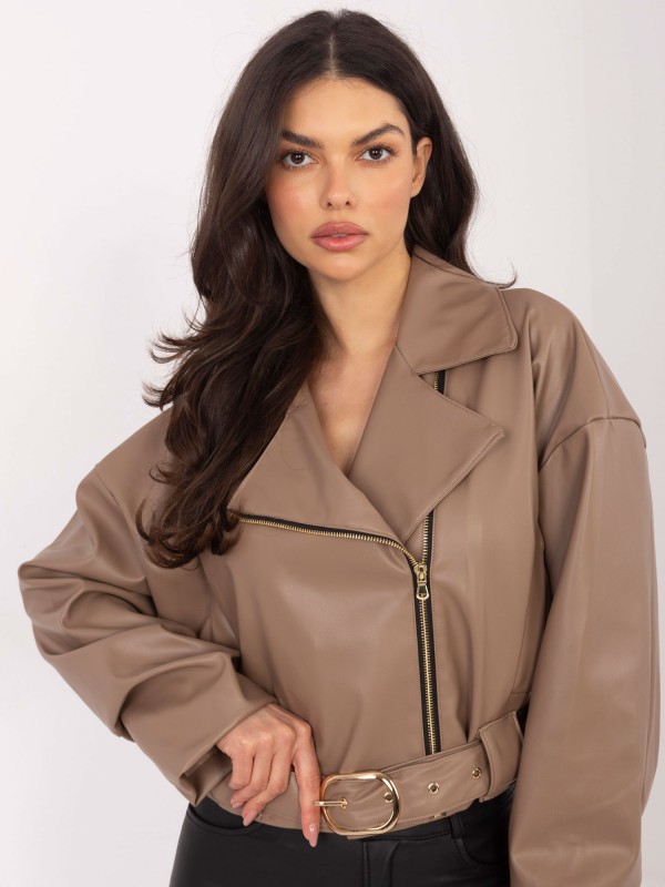 Švarkas-IT-KR-FL9609.95-tamsiai smėlio spalvos