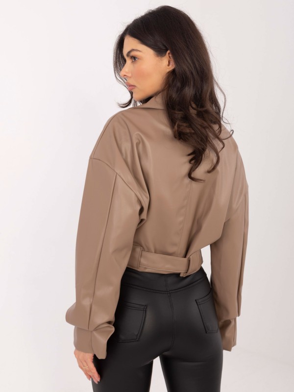 Švarkas-IT-KR-FL9609.95-tamsiai smėlio spalvos