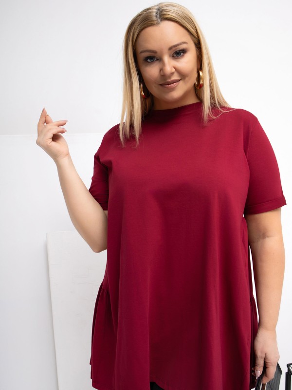 Palaidinė-RV-BZ-7923-1.34P-bordo spalvos