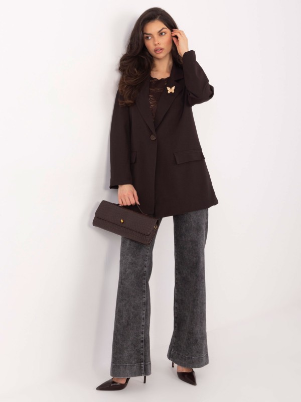 Švarkas-IT-MA-FL8315.85-tamsiai ruda