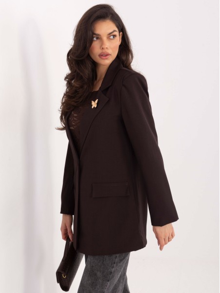 Švarkas-IT-MA-FL8315.85-tamsiai ruda