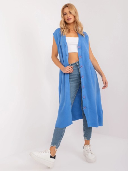 Ilga liemenės tipo suknelė su sagomis