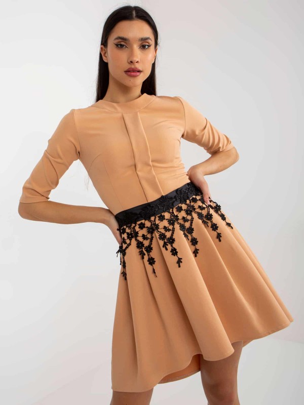 Suknelė-LK-SK-508246.13P-smėlio spalvos