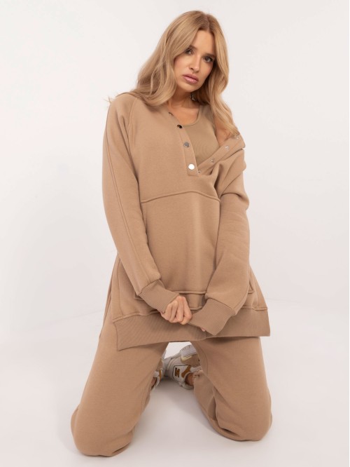 Medvilniniai trijų dalių treningai su priekine kišene 2