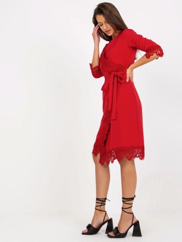 Sukienka-LK-SK-507347.35P-ciemny różowy 2