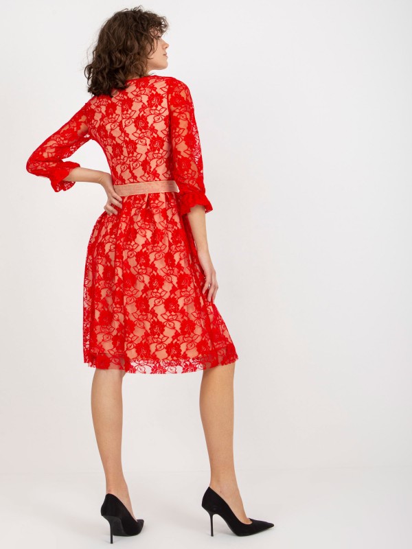 Sukienka-LK-SK-507347.35P-ciemny różowy