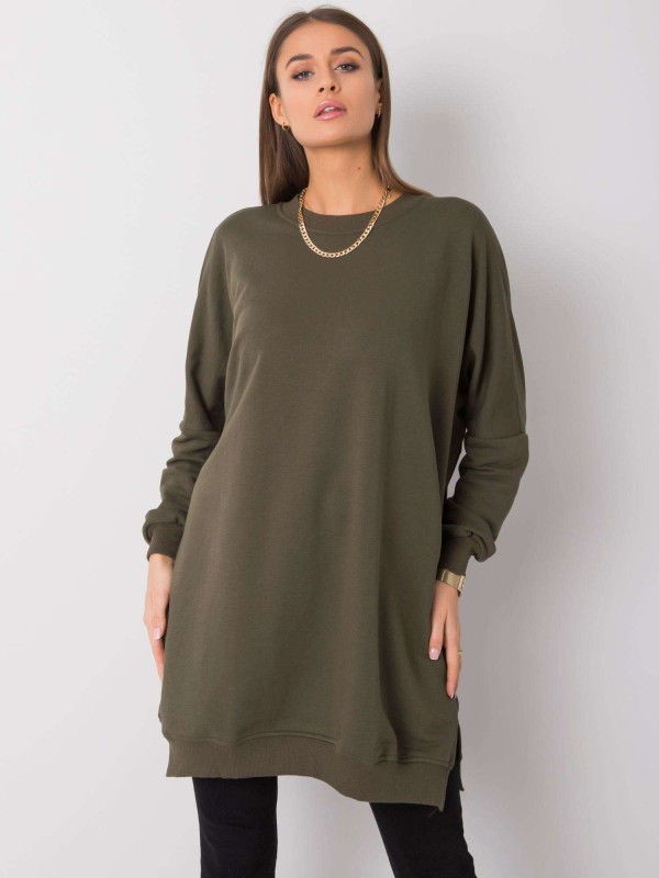 Suknelė-RV-SK-6019.67-chaki spalvos