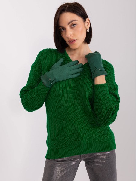 Pirštinės-AT-RK-239507.53P-tamsiai žalios