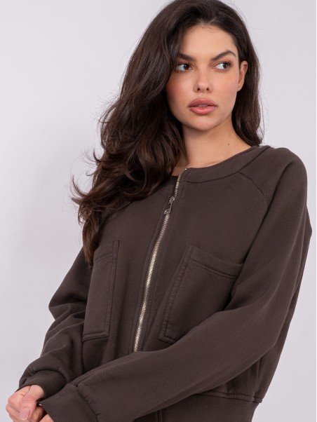 Bluza-WT-BL-A1452.99-ciemny brązowy