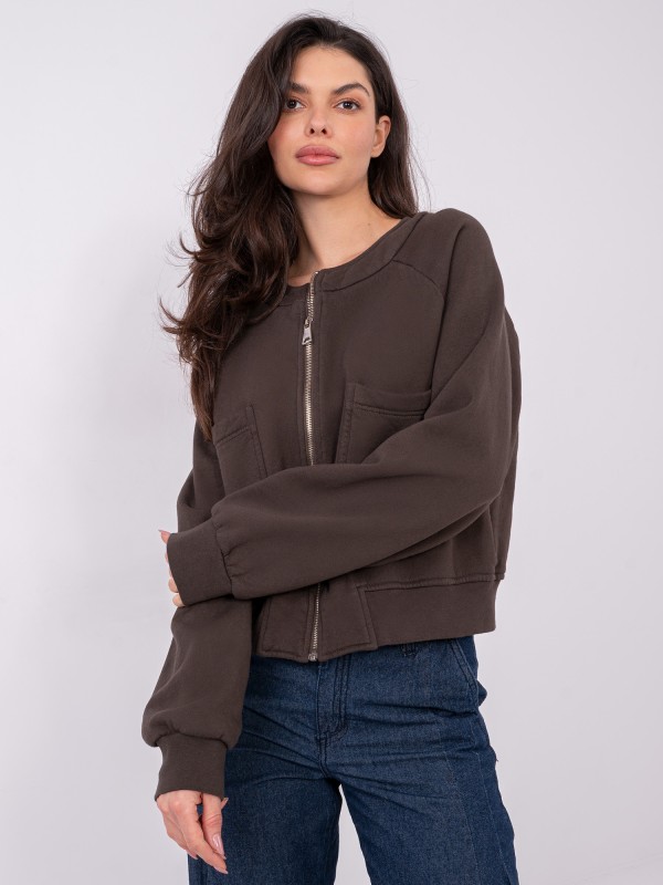 Bluza-WT-BL-A1452.99-ciemny brązowy