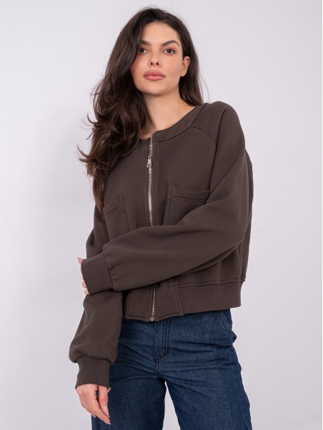 Bluza-WT-BL-A1452.99-ciemny brązowy