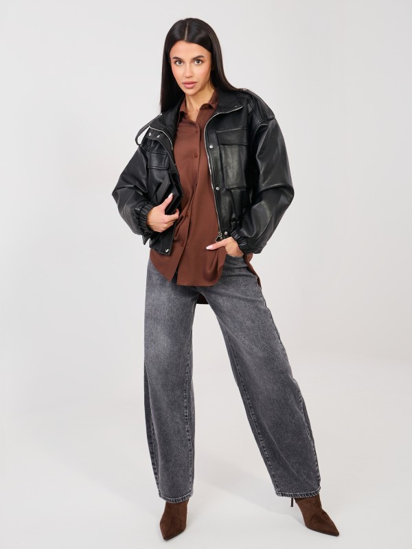 Koszula-LK-KS-510197.12P-brązowy