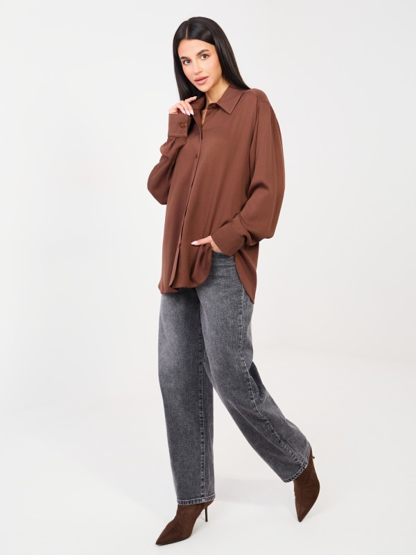 Marškinėliai-LK-KS-510197.12P-rudi