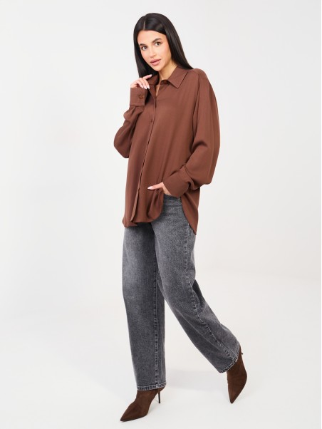 Marškinėliai-LK-KS-510197.12P-rudi