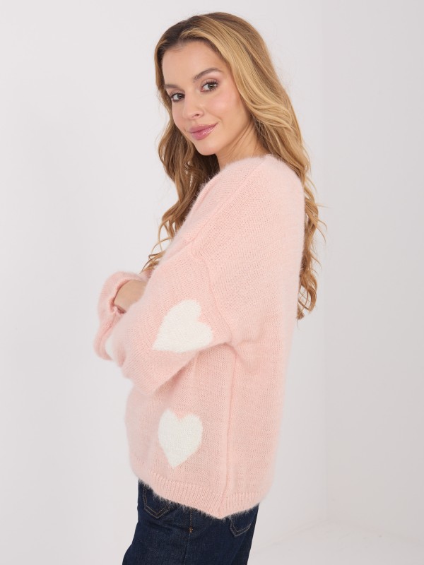 Sweter-MO-SW-1216.71-brzoskwiniowy