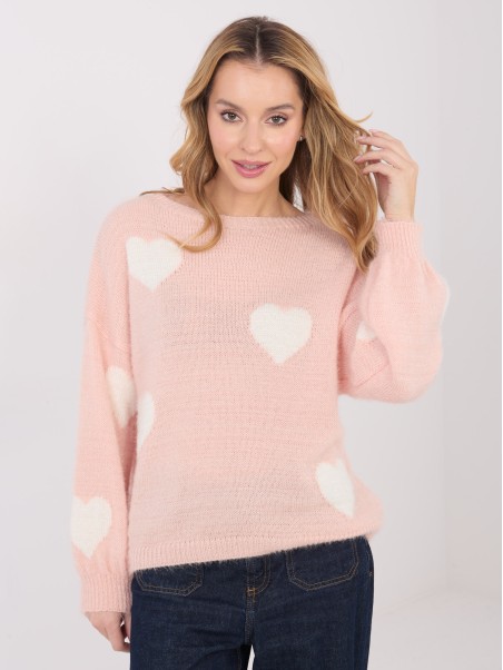 Sweter-MO-SW-1216.71-brzoskwiniowy