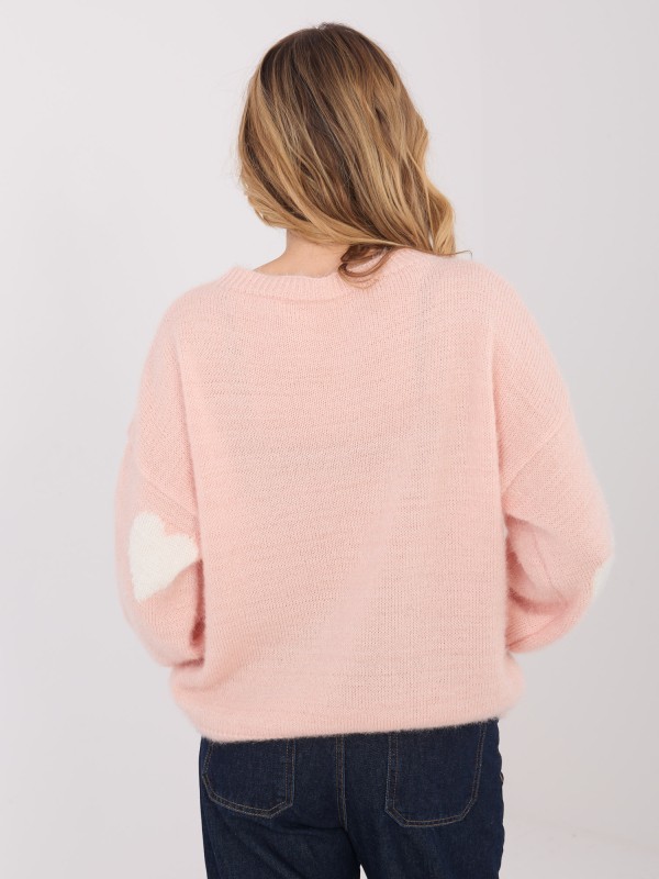 Sweter-MO-SW-1216.71-brzoskwiniowy