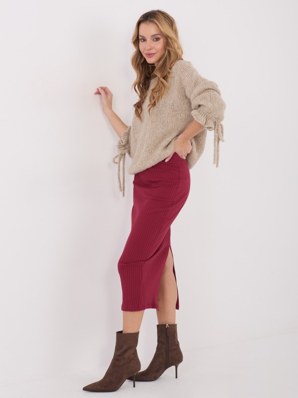 Spódnica-RV-SD-A1067.84-bordowy