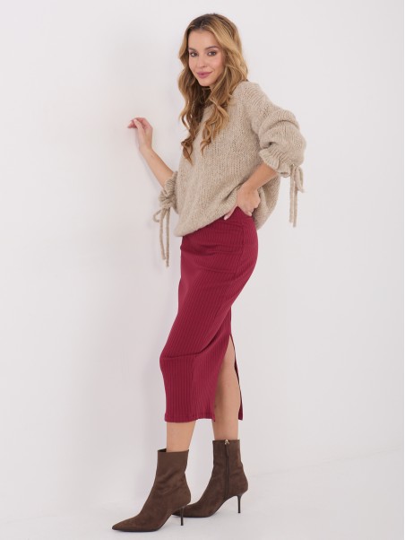 Spódnica-RV-SD-A1067.84-bordowy