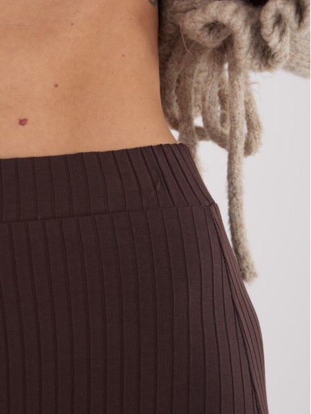 Spódnica-RV-SD-A1067.84-ciemny brazowy