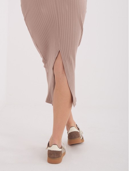 Sijonas-RV-SD-A1067.84-tamsiai smėlio spalvos