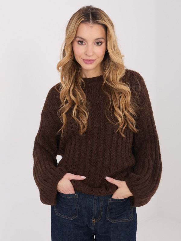 Sweter-MI-SW-1215.51-brązowy