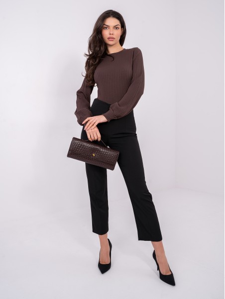 Bluzka-RV-BZ-A1052.00-ciemny brązowy