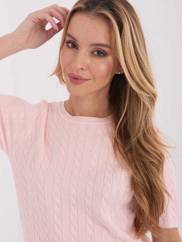 Sweter-PM-SW-B-613.09-jasny różowy