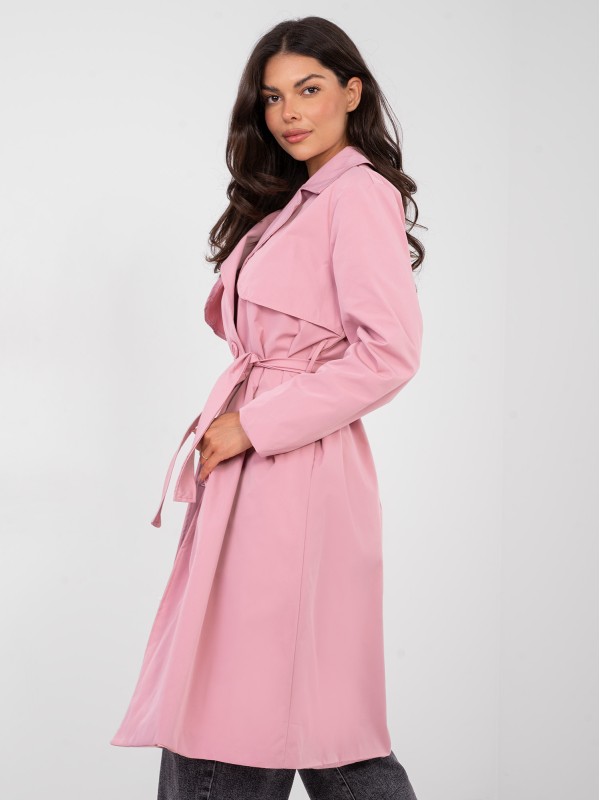 Płaszcz-IT-PL-FL8808.32-jasny różowy