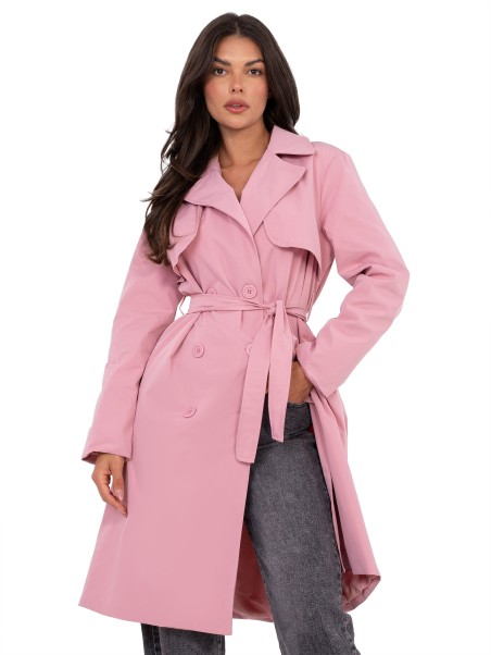 Płaszcz-IT-PL-FL8808.32-jasny różowy