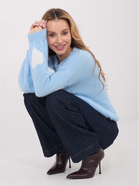 Megztinis-MO-SW-1216.71-šviesiai mėlynas