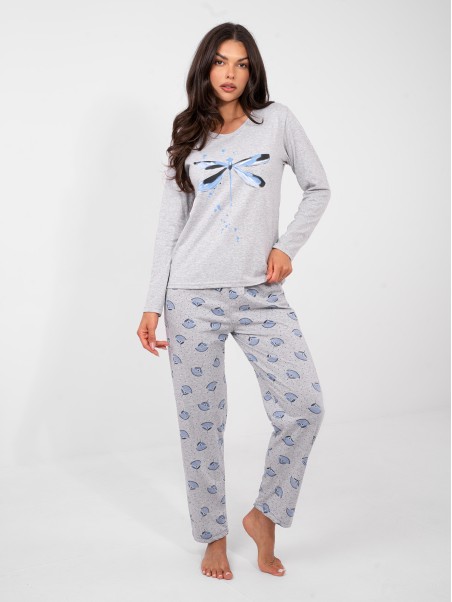 Piżama-DU-PI-FP-008.30-szary