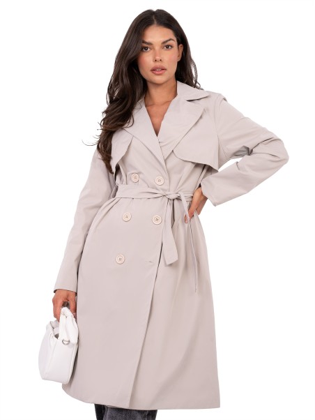 Płaszcz-IT-PL-FL8808.32-beżowy