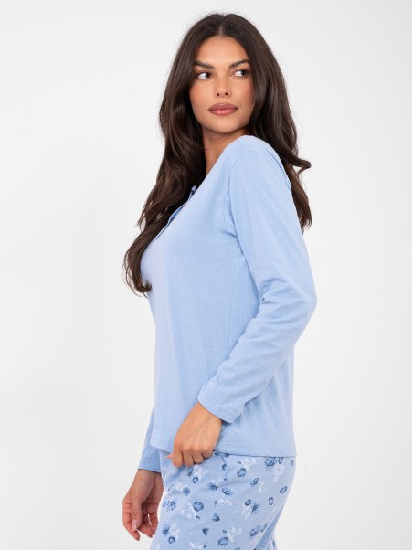 Piżama-DU-PI-FP-007.69-jasny niebieski