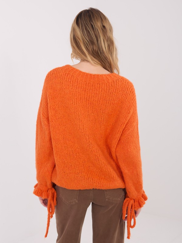 Sweter-MI-SW-1512.28-pomarańczowy