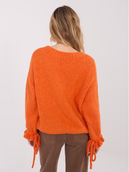 Sweter-MI-SW-1512.28-pomarańczowy