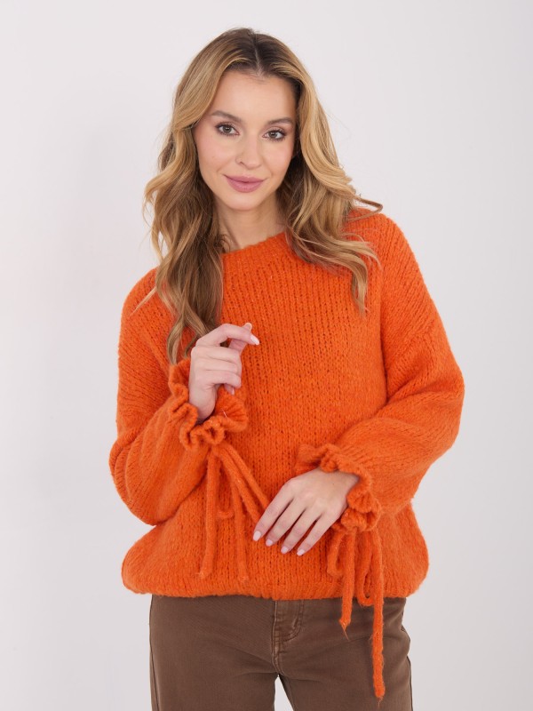 Sweter-MI-SW-1512.28-pomarańczowy