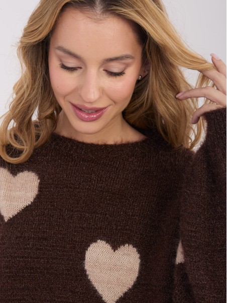 Sweter-MO-SW-1216.71-brązowy