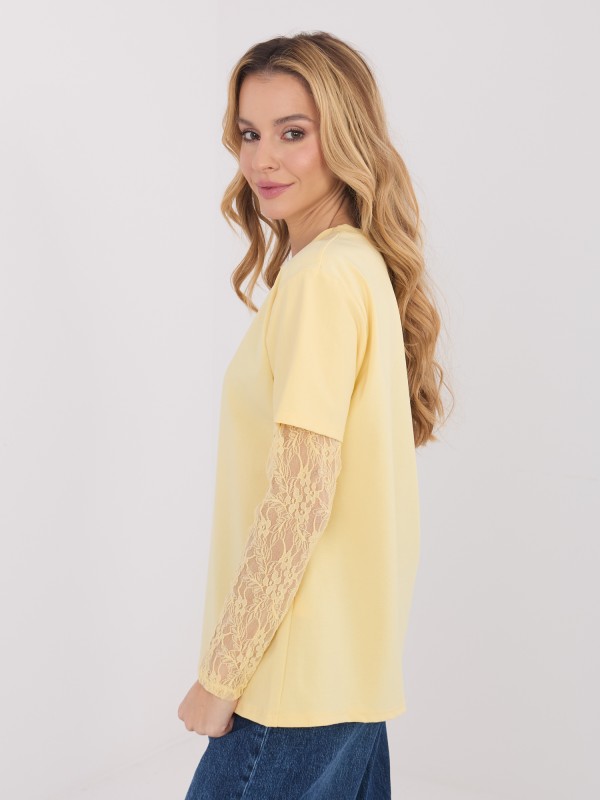 Bluzka-MI-BZ-4227.61-jasny żółty