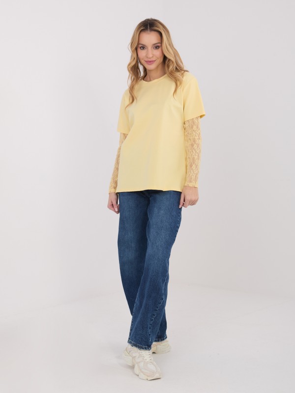 Bluzka-MI-BZ-4227.61-jasny żółty