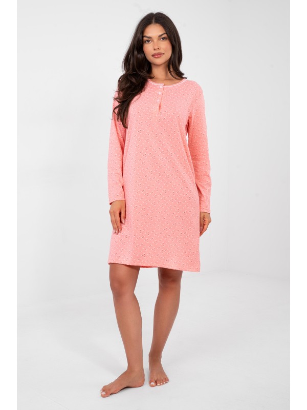 Koszula nocna-DU-KN-FP-105.36-pomarańczowy