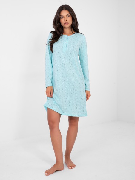 Koszula nocna-DU-KN-FP-105.36-mietowy